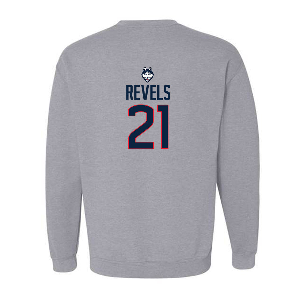 UConn - NCAA Football : Tracy Revels - Classic Shersey Crewneck Sweatshirt-1