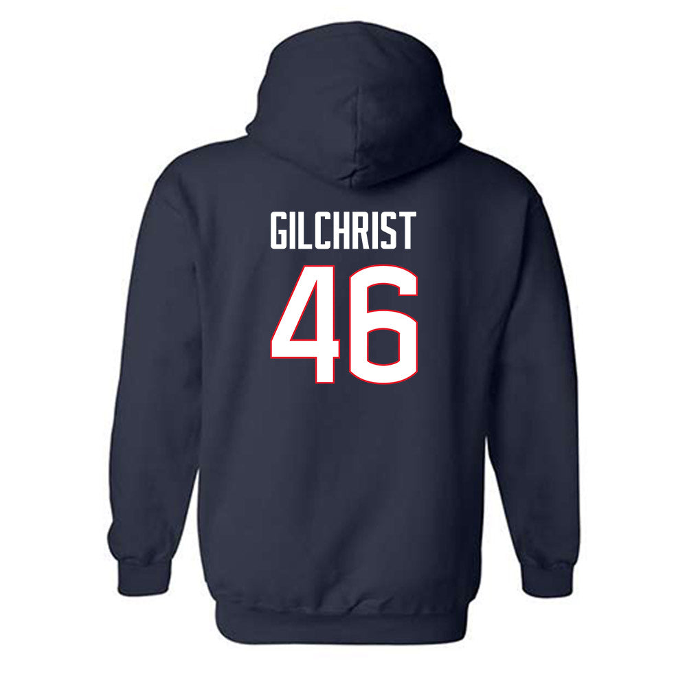 UConn - NCAA Baseball : Rob Gilchrist - Classic Shersey Hooded Sweatshirt-1