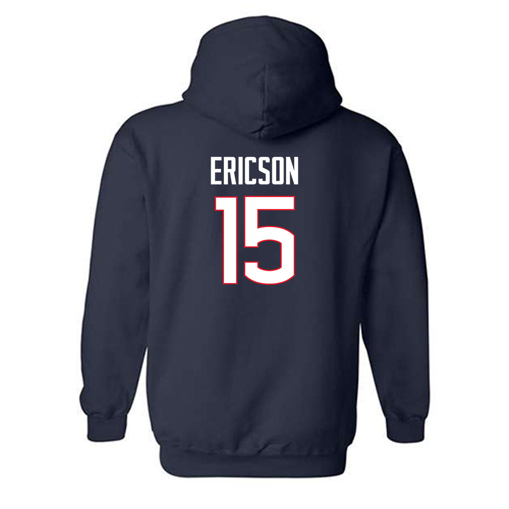 UConn - NCAA Baseball : Brady Ericson - Classic Shersey Hooded Sweatshirt-1