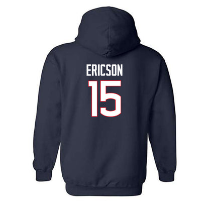 UConn - NCAA Baseball : Brady Ericson - Classic Shersey Hooded Sweatshirt-1
