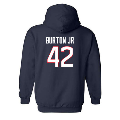 UConn - NCAA Football : Michael Burton Jr - Classic Shersey Hooded Sweatshirt-1
