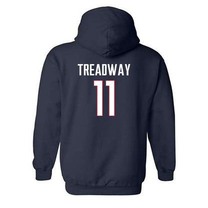 UConn - NCAA Football : Ryder Treadway - Classic Shersey Hooded Sweatshirt-1