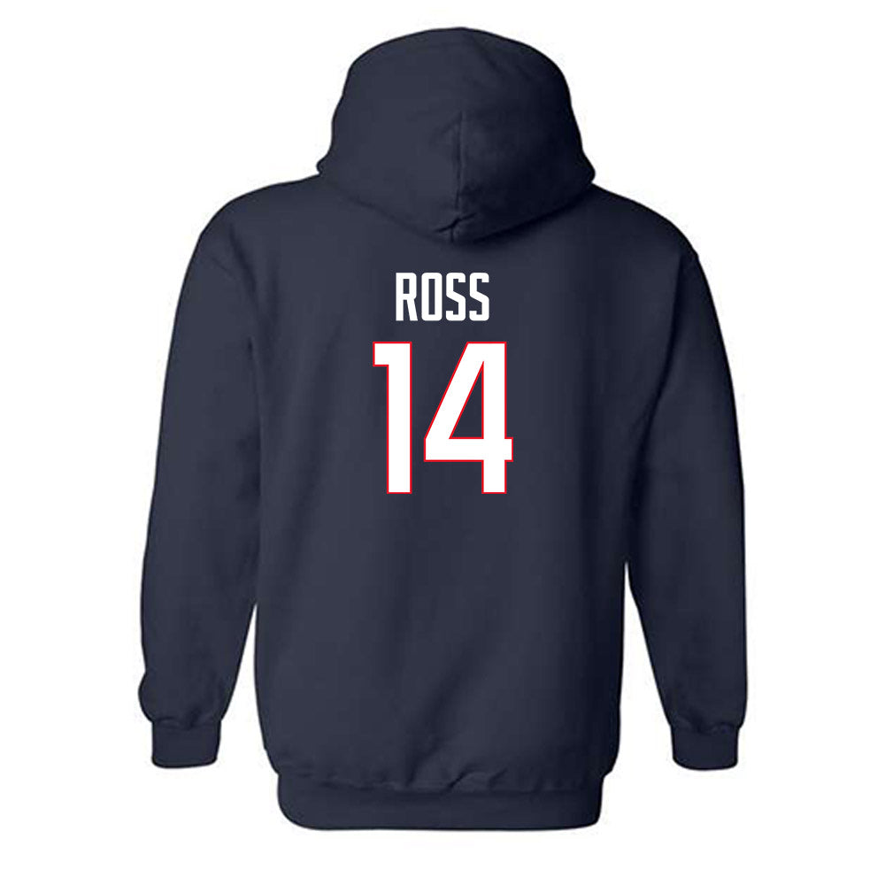 UConn - NCAA Football : Emanuel Ross - Classic Shersey Hooded Sweatshirt-1