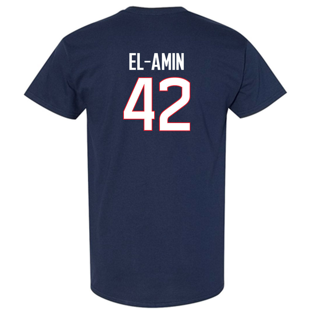 UConn - Men's Basketball Legends : Khalid El-Amin - Classic Shersey T-Shirt-1