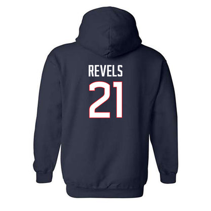 UConn - NCAA Football : Tracy Revels - Classic Shersey Hooded Sweatshirt-1