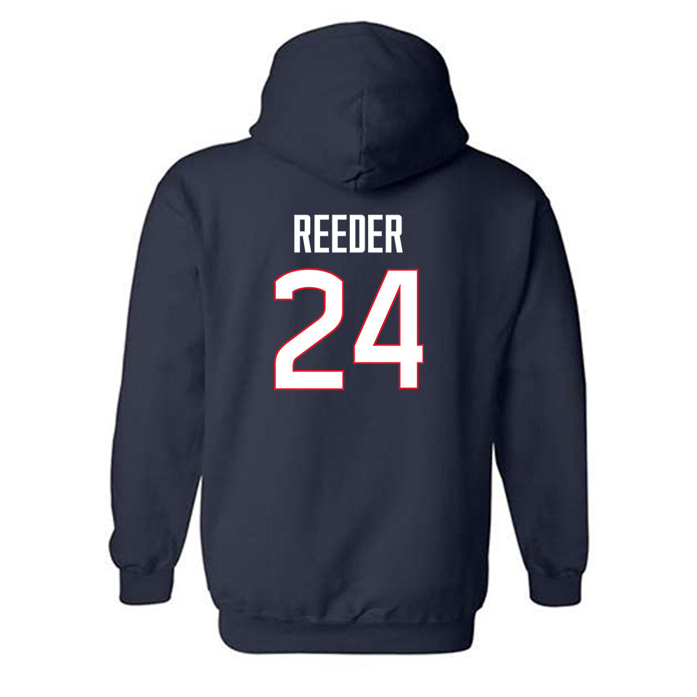 UConn - NCAA Football : Dashun Reeder - Classic Shersey Hooded Sweatshirt-1