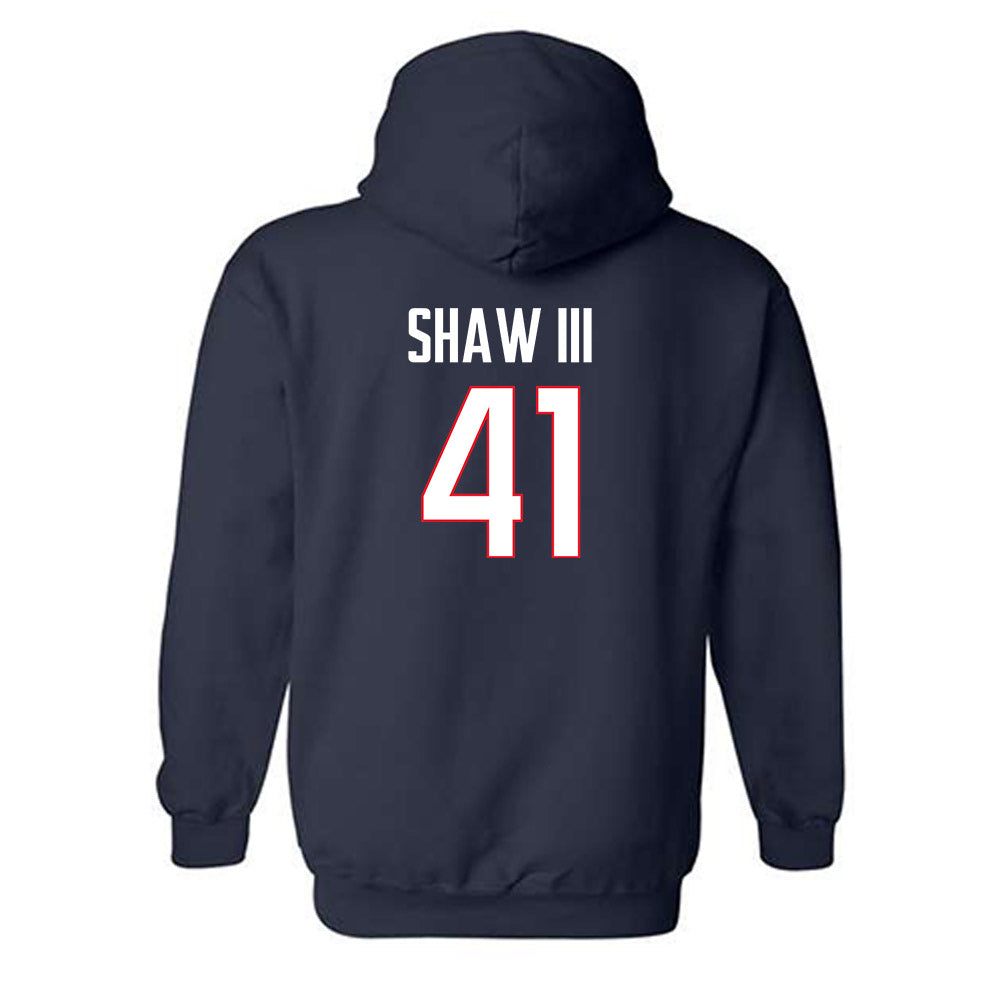 UConn - NCAA Baseball : Gregory Shaw III - Classic Shersey Hooded Sweatshirt-1