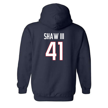 UConn - NCAA Baseball : Gregory Shaw III - Classic Shersey Hooded Sweatshirt-1