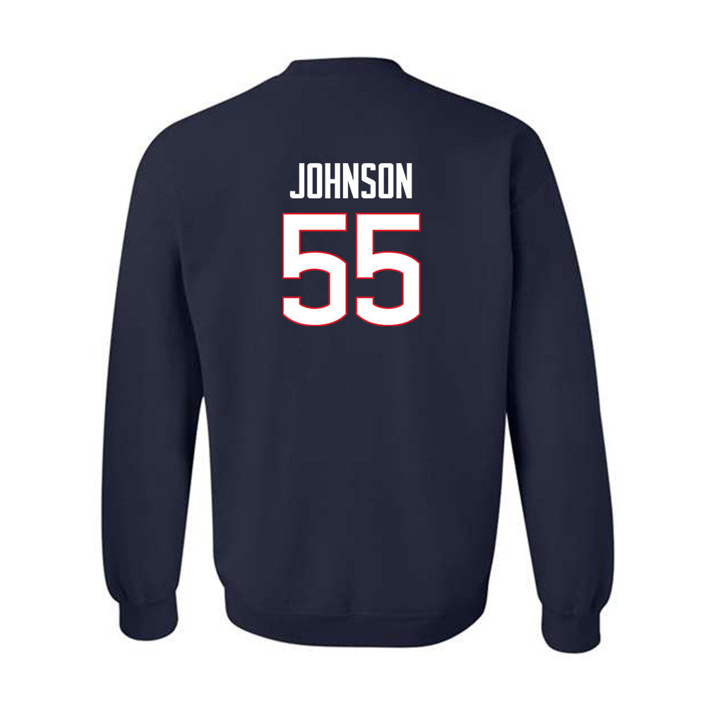 UConn - NCAA Football : Fred Johnson - Classic Shersey Crewneck Sweatshirt-1