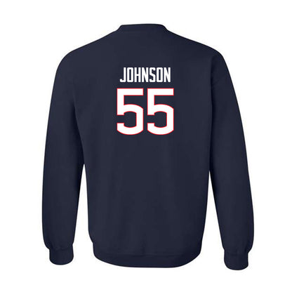 UConn - NCAA Football : Fred Johnson - Classic Shersey Crewneck Sweatshirt-1