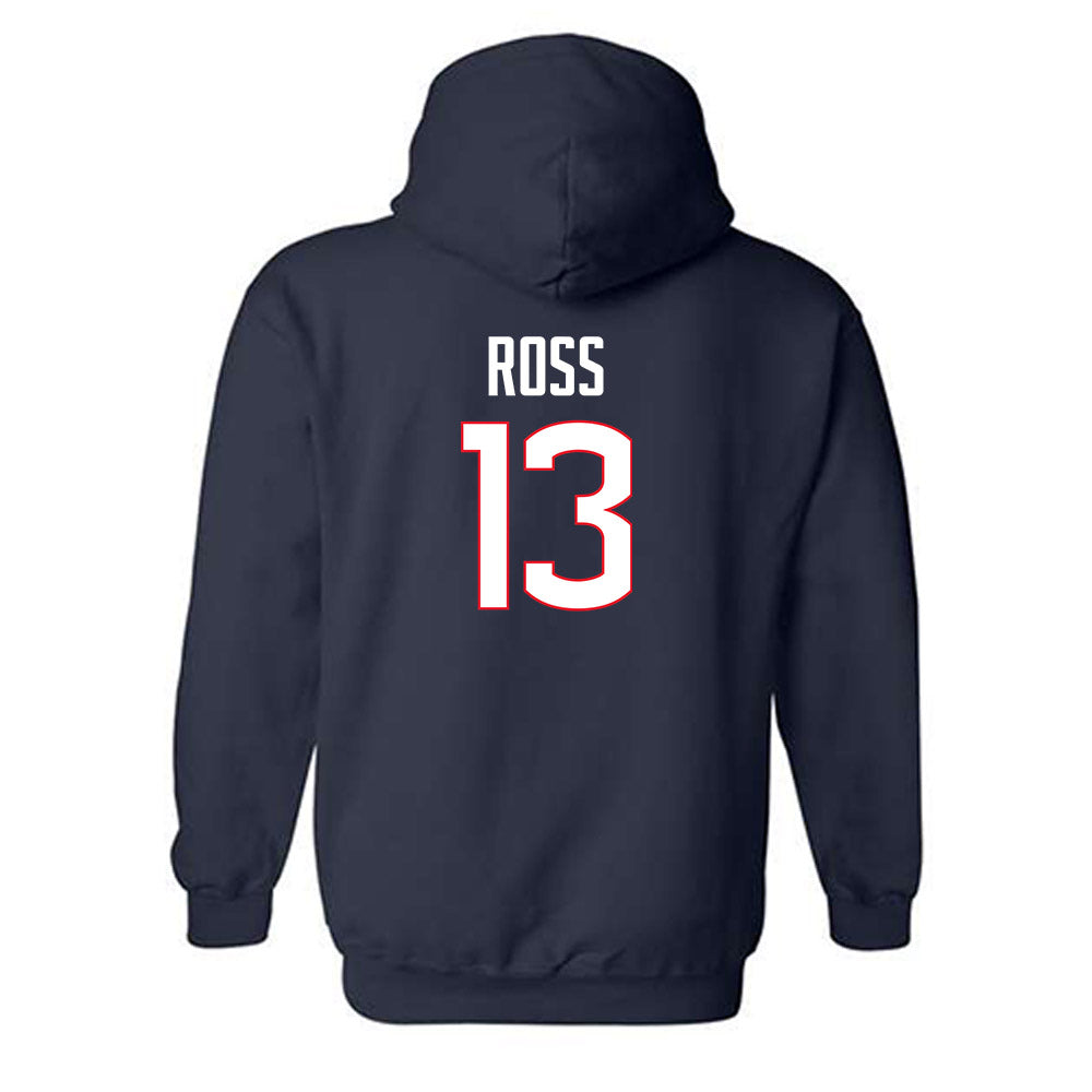 UConn - NCAA Men's Basketball : Jacob ROSS - Classic Shersey Hooded Sweatshirt-1