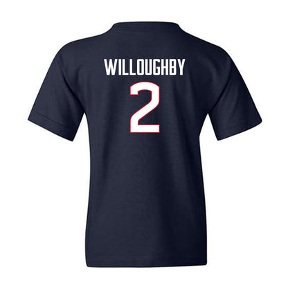UConn - NCAA Football : Jediyah Willoughby - Classic Shersey Youth T-Shirt-1