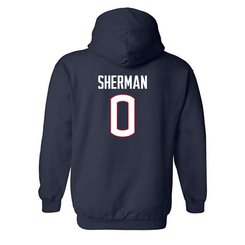 UConn - NCAA Football : Kvon Sherman - Classic Shersey Hooded Sweatshirt-1