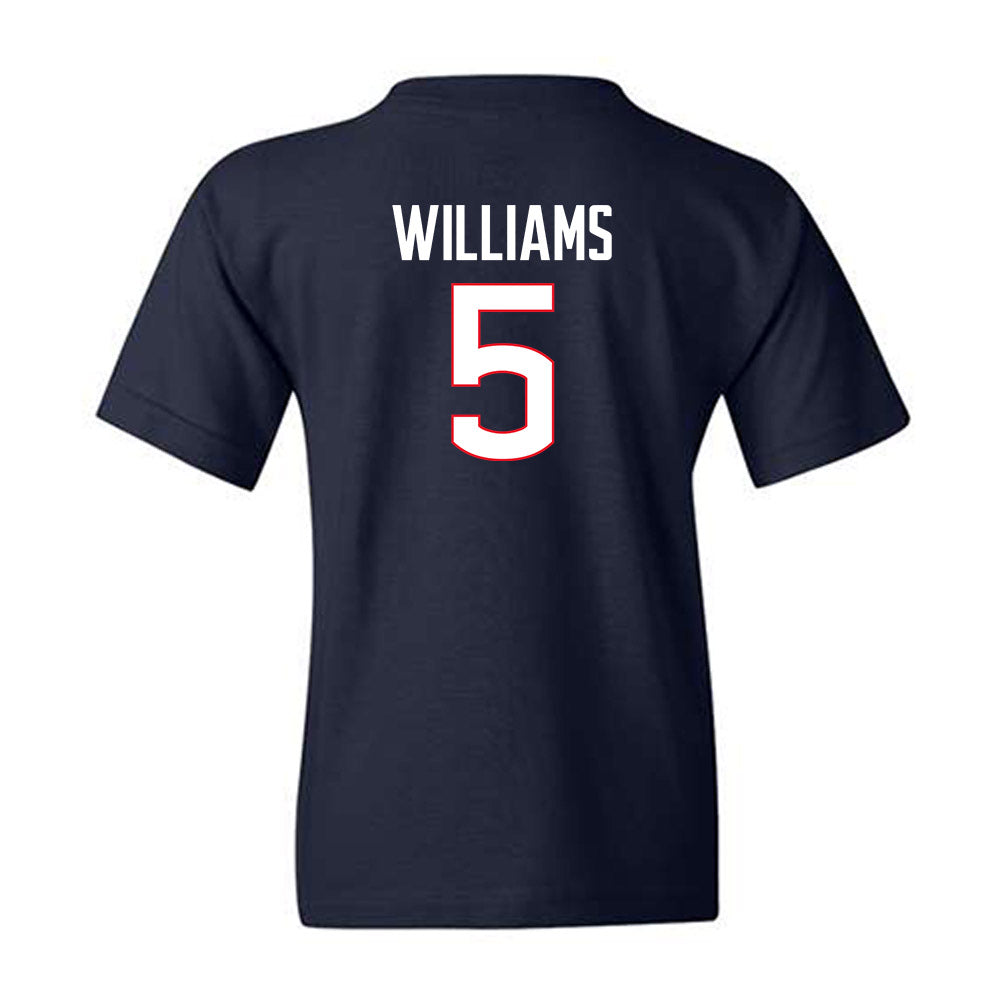UConn - NCAA Football : Rickey Williams - Classic Shersey Youth T-Shirt-1