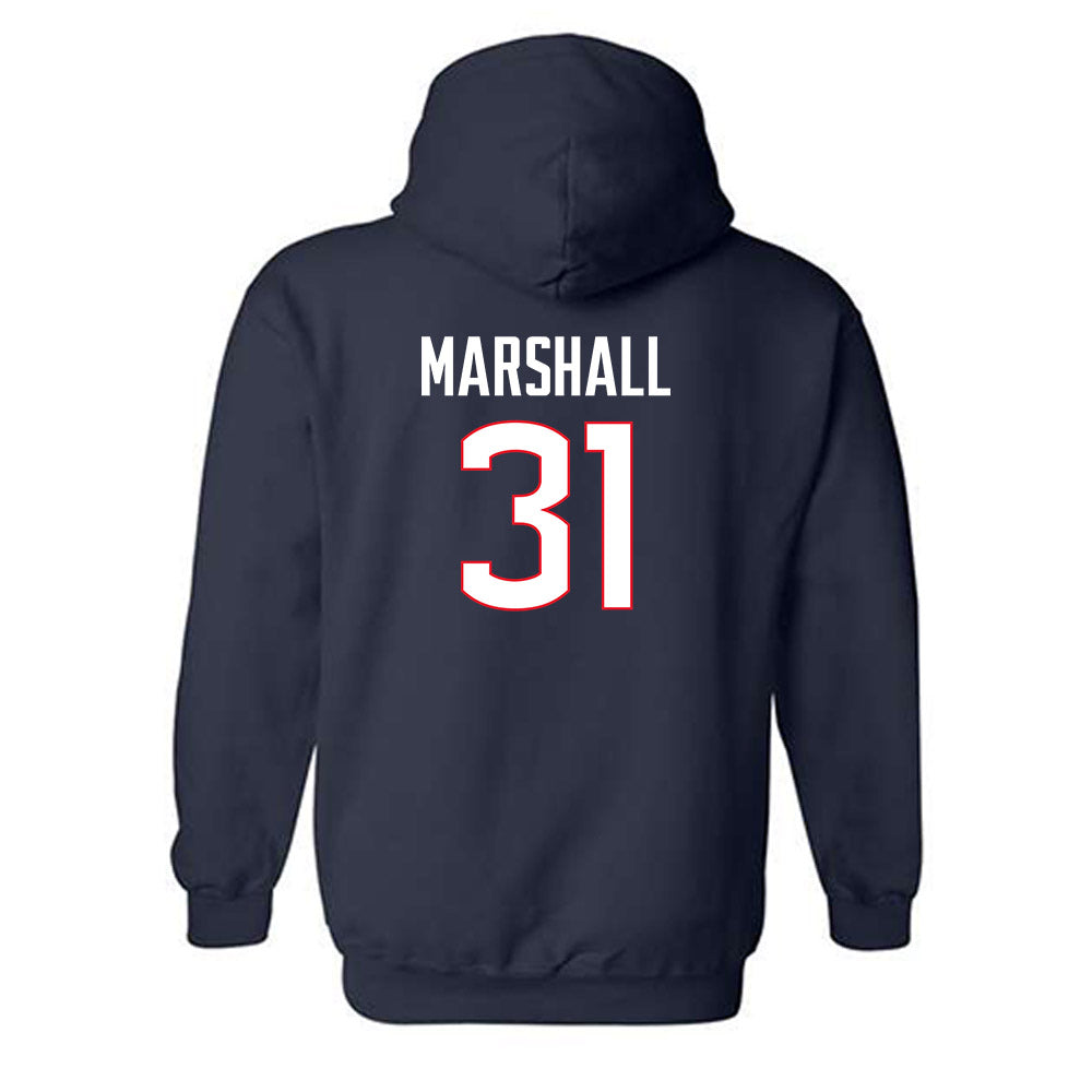 UConn - NCAA Baseball : Jackson Marshall - Classic Shersey Hooded Sweatshirt-1