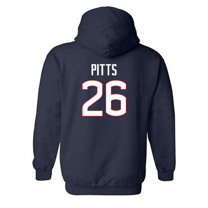 UConn - NCAA Baseball : Joe Pitts - Classic Shersey Hooded Sweatshirt-1