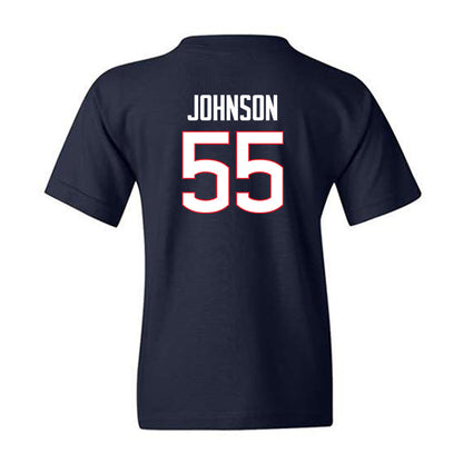 UConn - NCAA Football : Fred Johnson - Classic Shersey Youth T-Shirt-1