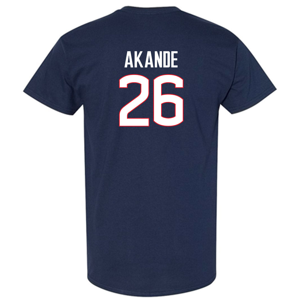 UConn - Football Legends : Shmar Akande - Classic Shersey T-Shirt-1