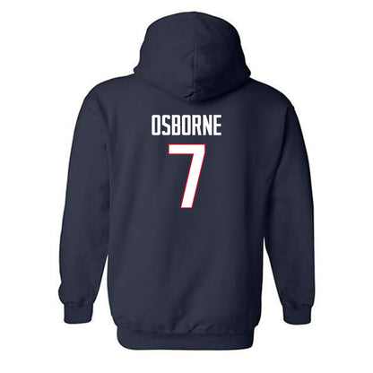 UConn - NCAA Football : Kalieb Osborne - Classic Shersey Hooded Sweatshirt-1