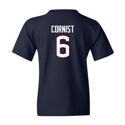 UConn - NCAA Football : Trey Cornist - Classic Shersey Youth T-Shirt-1