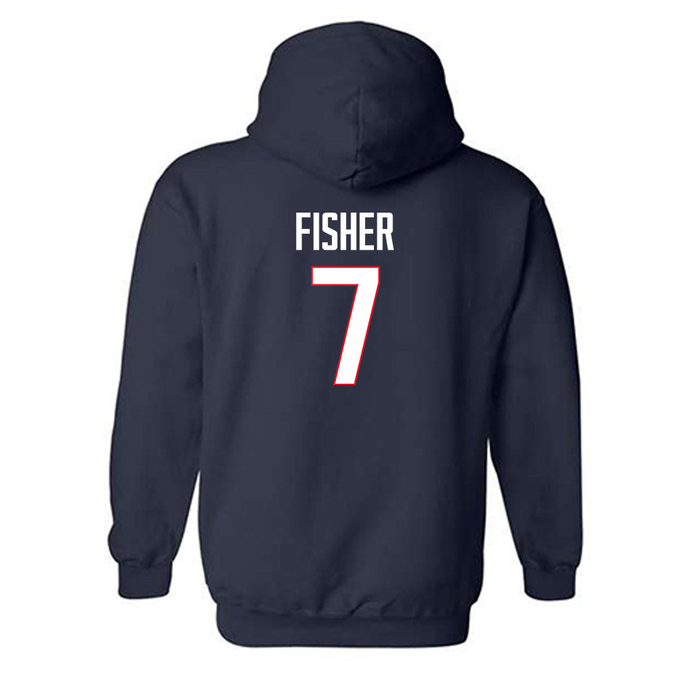 UConn - NCAA Women's Basketball : Kelis Fisher - Classic Shersey Hooded Sweatshirt-1