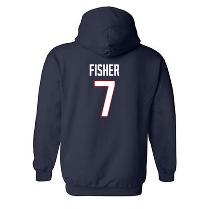 UConn - NCAA Women's Basketball : Kelis Fisher - Classic Shersey Hooded Sweatshirt-1