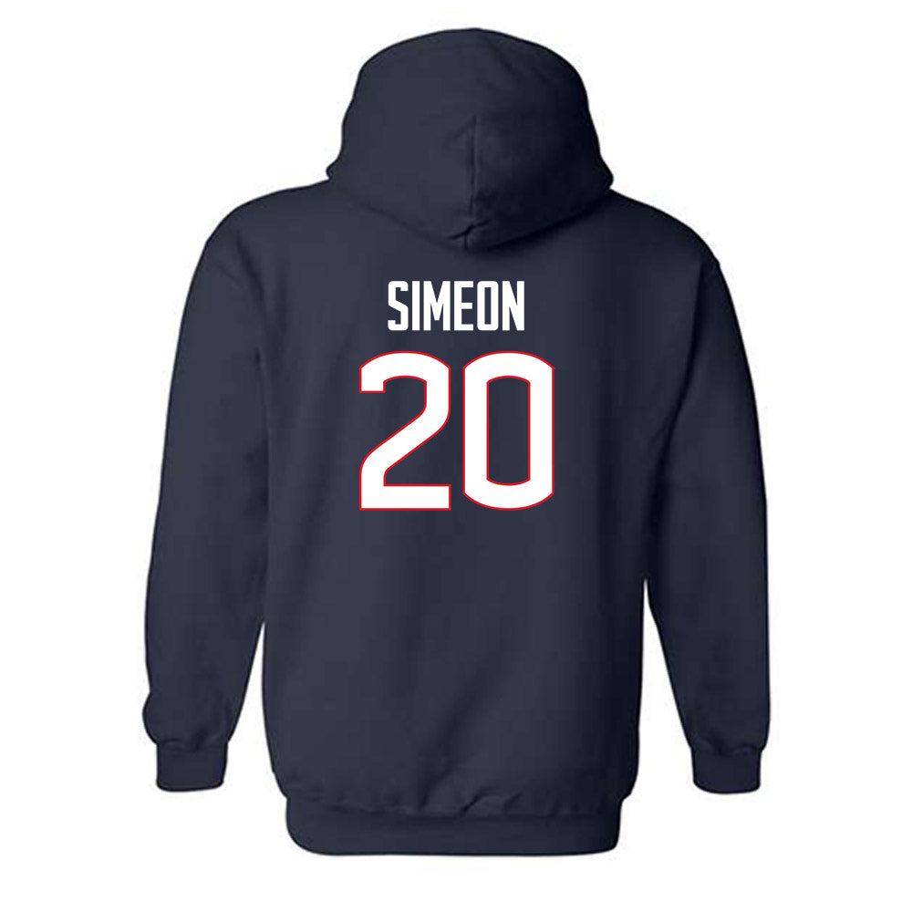 UConn - NCAA Football : Shawn Simeon - Classic Shersey Hooded Sweatshirt-1