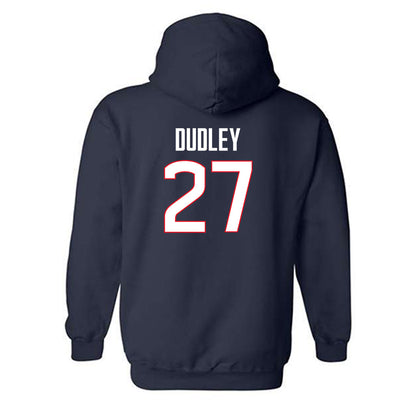 UConn - Football Legends : Terris Dudley - Classic Shersey Hooded Sweatshirt-1