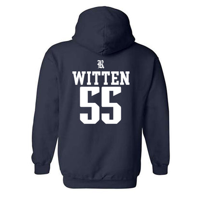 Rice - NCAA Football : CJ Witten - Classic Shersey Hooded Sweatshirt-1