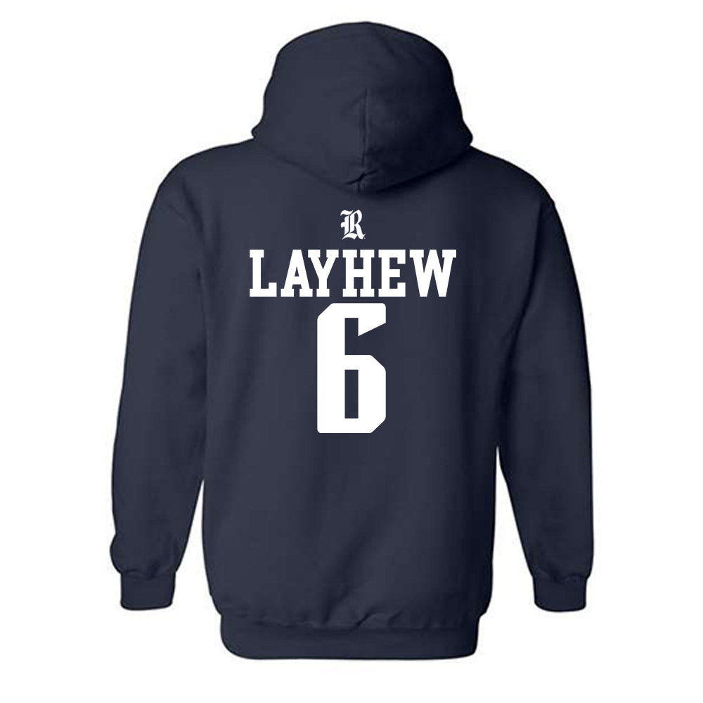 Rice - NCAA Baseball : LJ Layhew - Classic Shersey Hooded Sweatshirt-1