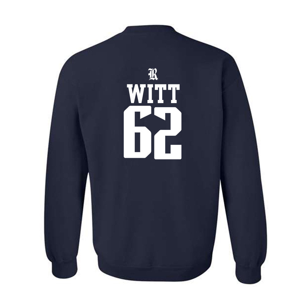 Rice - NCAA Football : Cullen Witt - Classic Shersey Crewneck Sweatshirt-1