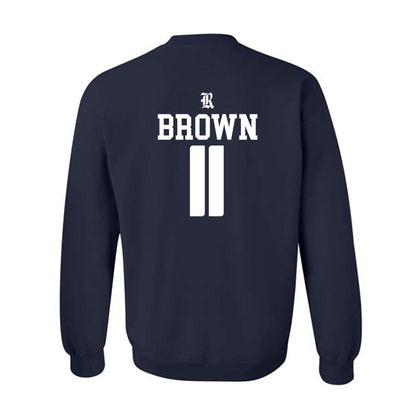 Rice - NCAA Football : Jacurri Brown - Classic Shersey Crewneck Sweatshirt-1