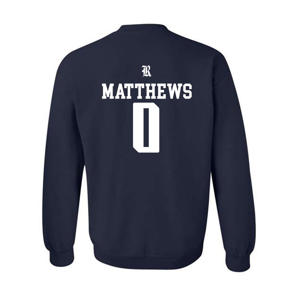 Rice - NCAA Football : Payton Matthews - Classic Shersey Crewneck Sweatshirt-1