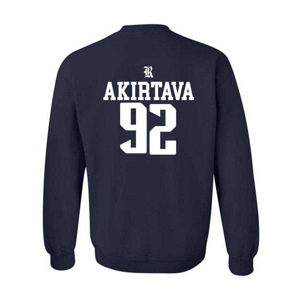 Rice - NCAA Football : Luca Akirtava - Classic Shersey Crewneck Sweatshirt-1