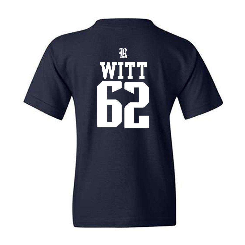 Rice - NCAA Football : Cullen Witt - Classic Shersey Youth T-Shirt-1