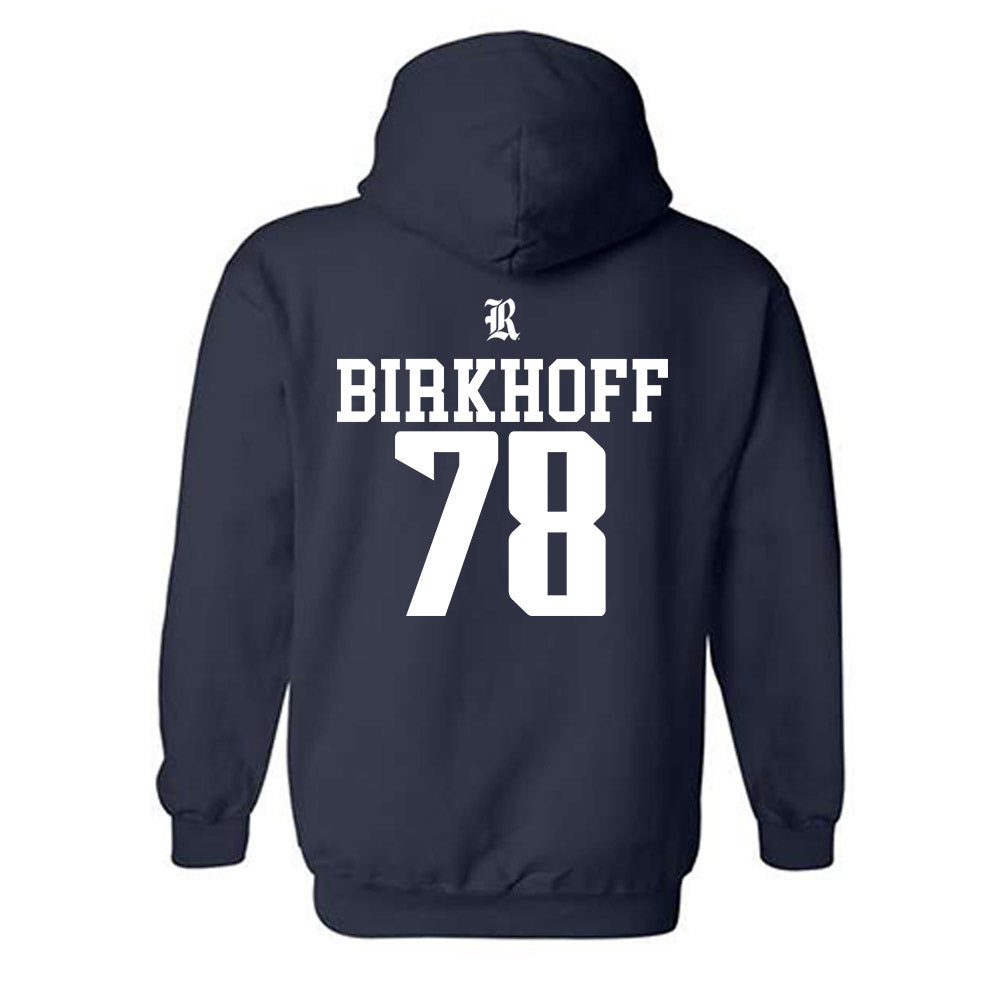 Rice - NCAA Football : Erben Birkhoff - Classic Shersey Hooded Sweatshirt-1
