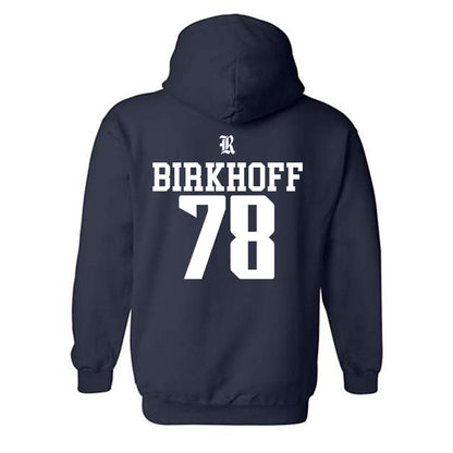 Rice - NCAA Football : Erben Birkhoff - Classic Shersey Hooded Sweatshirt-1