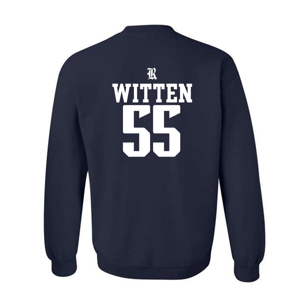 Rice - NCAA Football : CJ Witten - Classic Shersey Crewneck Sweatshirt-1