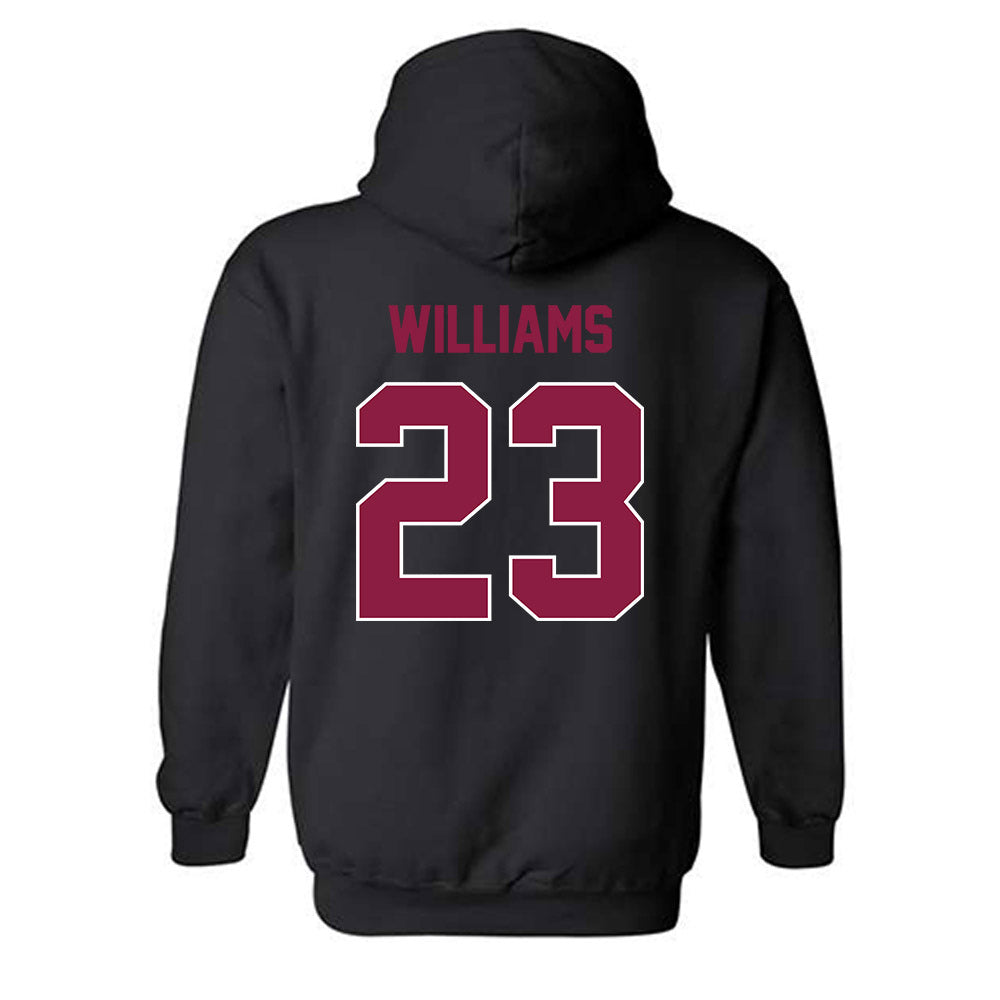 Virginia Tech - NCAA Football : Thomas Williams - Sports Shersey Hooded Sweatshirt-1