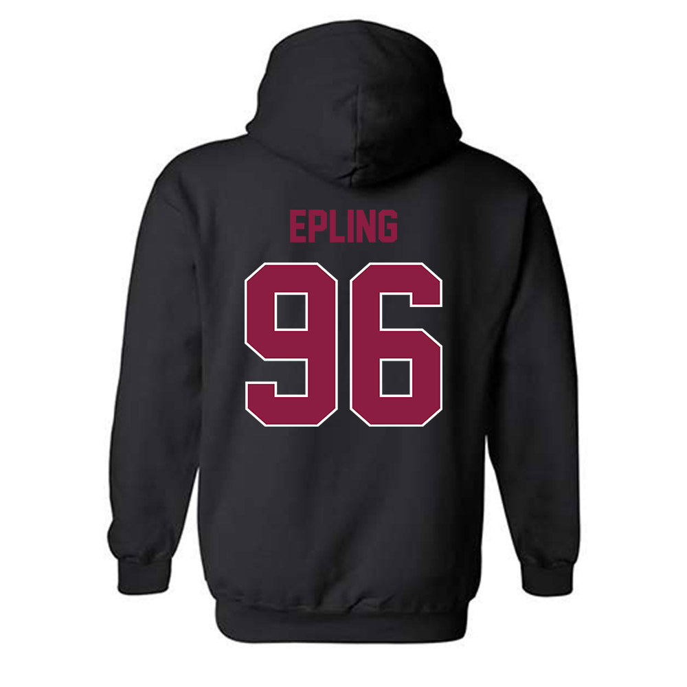 Virginia Tech - NCAA Football : Christian Epling - Sports Shersey Hooded Sweatshirt-1