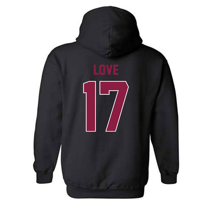 Virginia Tech - NCAA Football : John Love - Sports Shersey Hooded Sweatshirt-1