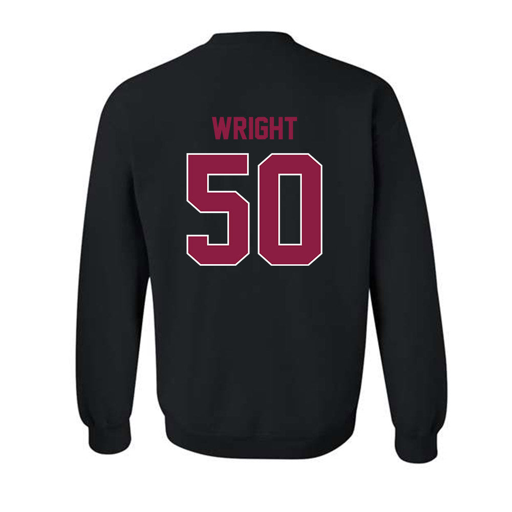 Virginia Tech - NCAA Football : Nathaniel Wright - Sports Shersey Crewneck Sweatshirt-1