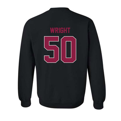 Virginia Tech - NCAA Football : Nathaniel Wright - Sports Shersey Crewneck Sweatshirt-1