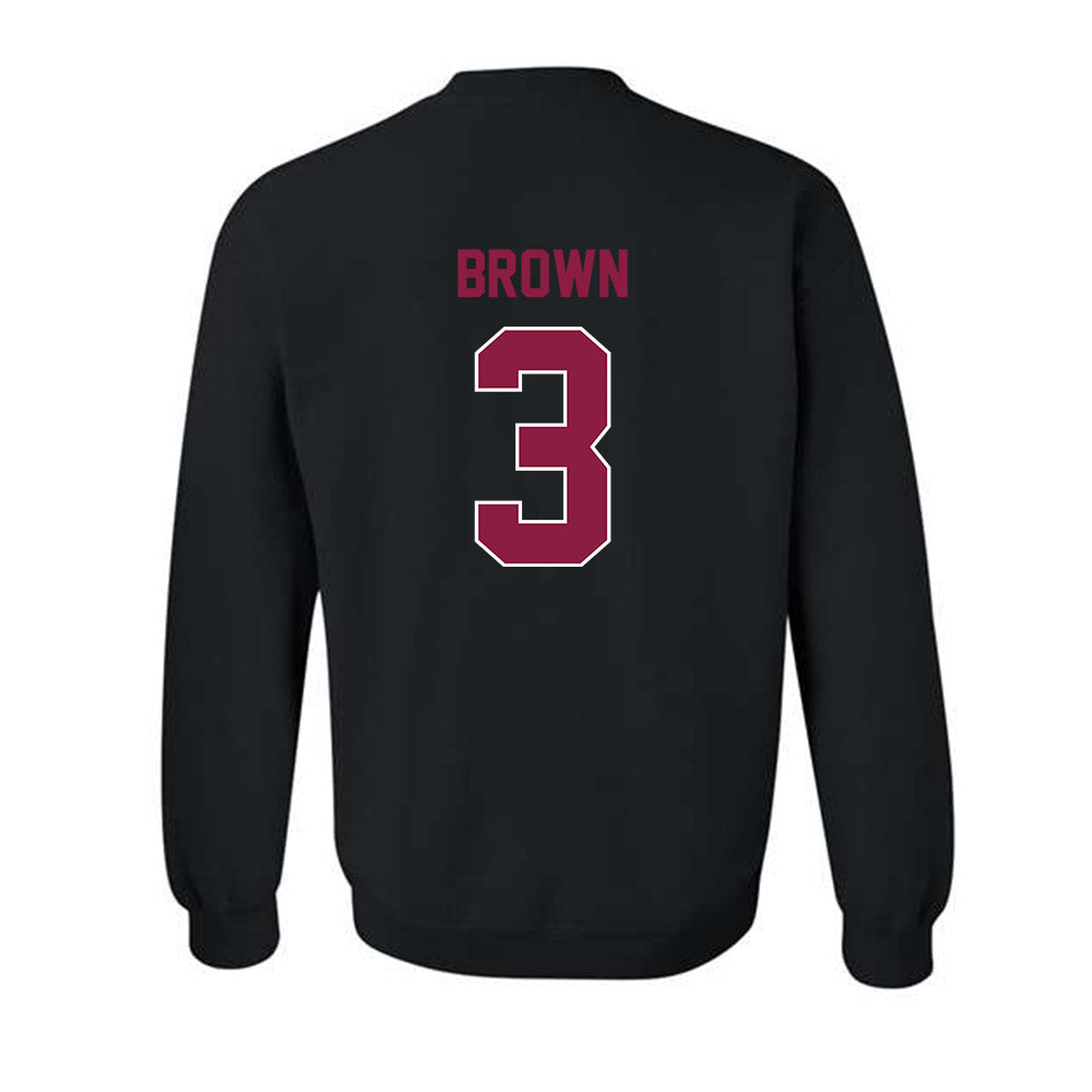 Virginia Tech - NCAA Football : Que'Sean Brown - Sports Shersey Crewneck Sweatshirt-1