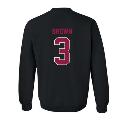 Virginia Tech - NCAA Football : Que'Sean Brown - Sports Shersey Crewneck Sweatshirt-1
