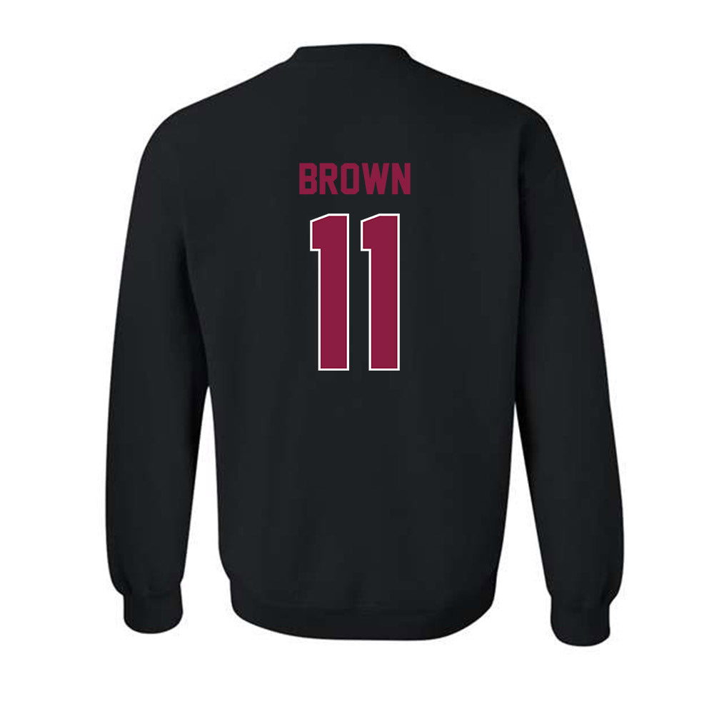 Virginia Tech - NCAA Football : Davion Brown - Sports Shersey Crewneck Sweatshirt-1