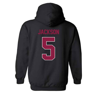 Virginia Tech - NCAA Football : Marlion Jackson - Sports Shersey Hooded Sweatshirt-1