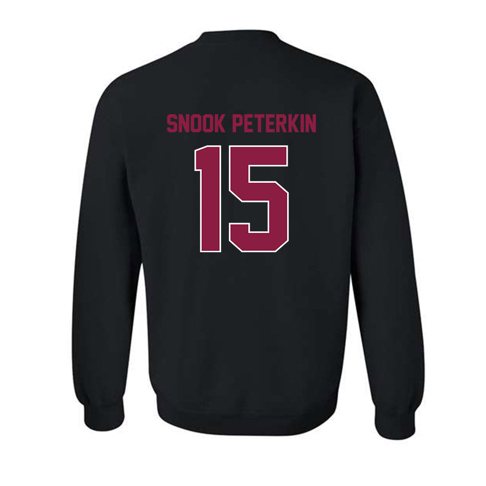 Virginia Tech - NCAA Football : Shamarius "Snook" Peterkin - Sports Shersey Crewneck Sweatshirt-1