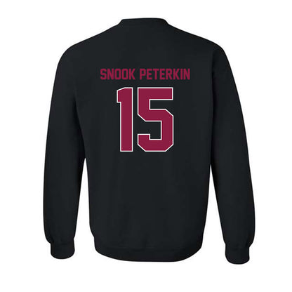 Virginia Tech - NCAA Football : Shamarius "Snook" Peterkin - Sports Shersey Crewneck Sweatshirt-1