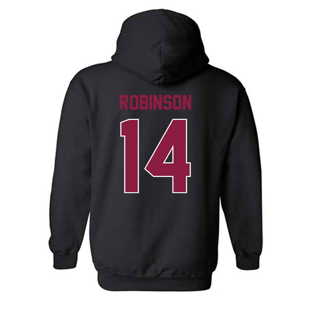 Virginia Tech - NCAA Football : Sheldon Robinson - Sports Shersey Hooded Sweatshirt-1